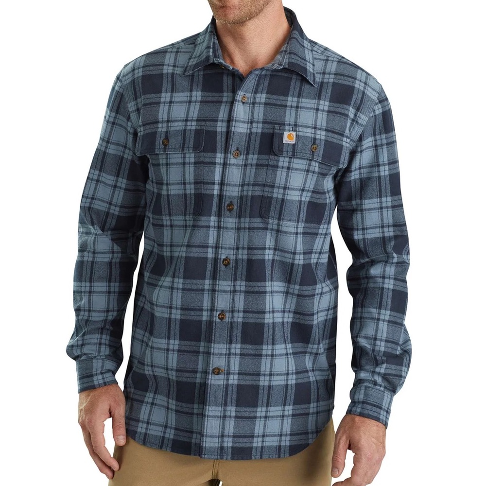 Carhartt Heavy Plaid Flannel Button Up NWOT